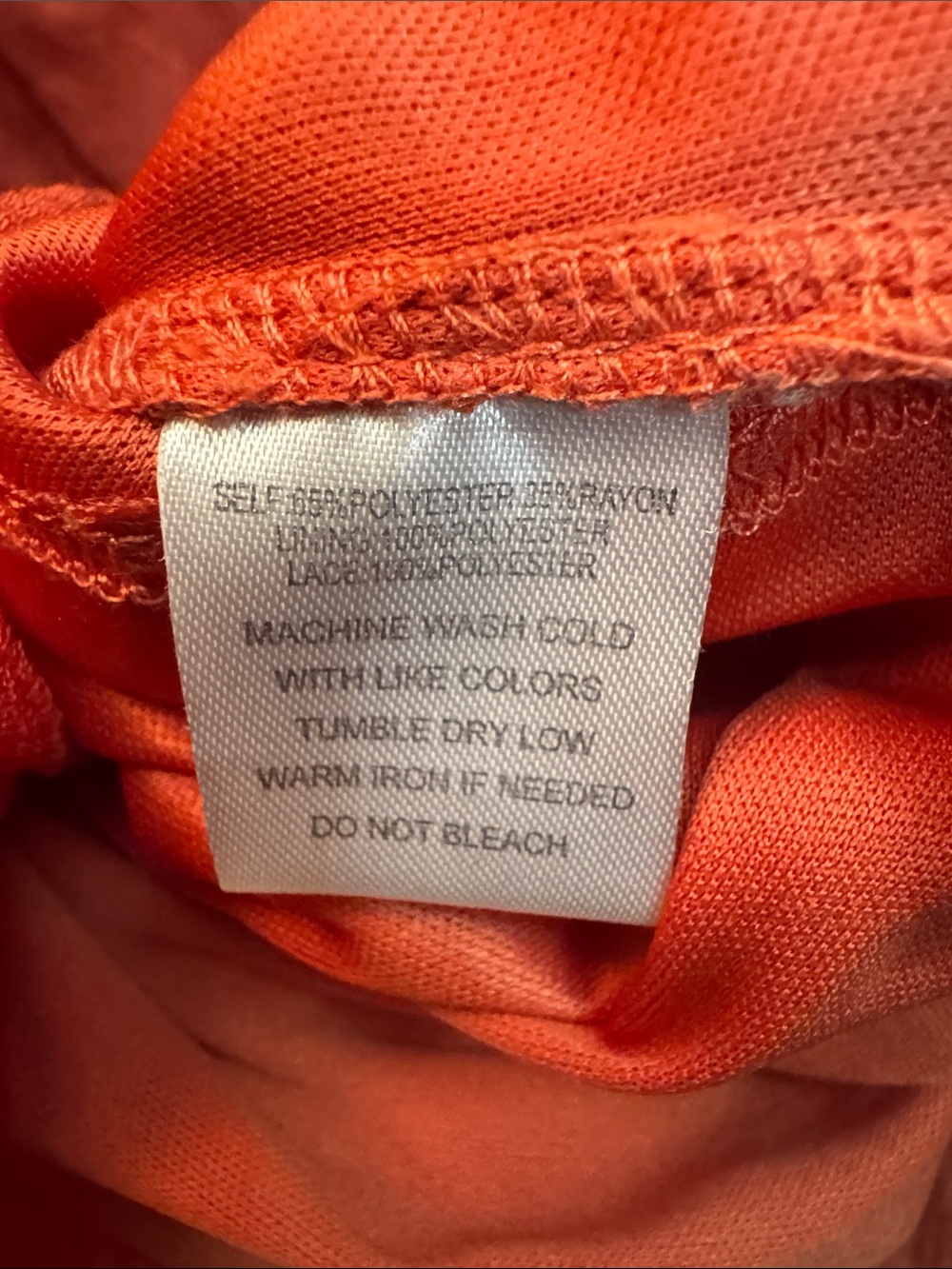 Indigo Rose Burnt Orange Peasant Boho Dress Crochet Sleeve Detail Sz 3x - Picture 7 of 7